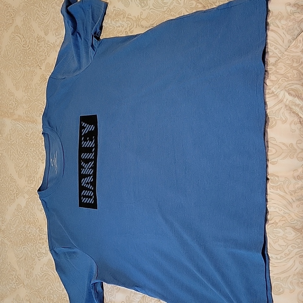 Oakley regular fit logo tee- blue